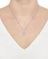 ფოტო #2 პროდუქტის Diamond Heart 18" Pendant Necklace (1/4 ct. t.w.) in 10k White Gold