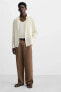 STRAIGHT-LEG FLOWING TROUSERS