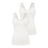 ფოტო #1 პროდუქტის PIECES Barbera Lace sleeveless V neck T-Shirt 2 units