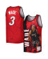 ფოტო #2 პროდუქტის Men's Dwyane Wade Black Miami Heat 2005-06 Hardwood Classics Player Burst Tank Top