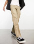 Dickies slim straight double knee work chino trousers in khaki