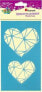 Фото #1 товара Шаблон пластиковый Titanum сердца 105x180 мм 95x75 мм, 70x58 мм