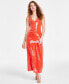 Фото #1 товара Women's Sequin Sleeveless Midi Slip Dress