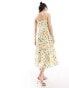 Nobody's Child Pippin midi dress in yellow floral