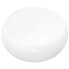 Фото #1 товара Умывальник для дачи vidaXL Waschbecken DE385 с округлой формой 400 x 150 мм, цвет белый, материал - керамика, диаметр отверстия для слива 4,5 см.