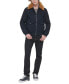 Фото #7 товара Men's Faux-Fur-Collar Bomber Jacket