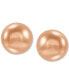 3-Pc. Set Polished Ball Stud Earrings in 14k Tricolor Gold