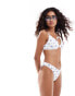 Фото #3 товара Hollister co-ord high leg bikini bottom in white