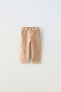 Фото #1 товара Льняные брюки с карманами ZARA