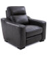 Фото #2 товара Gabrine Leather Power Recliner, Created for Macy's