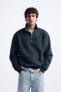 QUARTER-ZIP SWEATSHIRT