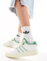 adidas Originals Rivalry low trainers in white and green