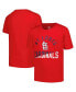 ფოტო #1 პროდუქტის Big Boys Red St. Louis Cardinals Halftime T-shirt