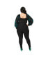 ფოტო #2 პროდუქტის Plus Size Belted Rizzo Cigarette Pants