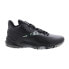 Фото #2 товара Reebok More Buckets Mens Black Leather Lace Up Athletic Basketball Shoes