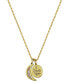 Фото #1 товара Unwritten cubic Zirconia Moon and 14K Gold Flash Plated I Love You Pendant Necklace