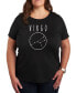 Фото #1 товара Air Waves Trendy Plus Size Astrology Virgo Graphic T-shirt