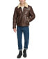 ფოტო #7 პროდუქტის Men's Faux-Shearling Full-Zip Trucker Jacket