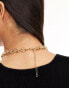 Фото #3 товара DesignB London statement swirl choker necklace in gold