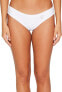 Body Glove 171341 Womens Solid Low Rise Bikini Bottom Swimsuit White Size Small