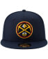 Men's Navy Denver Nuggets official Team Color 9Fifty Adjustable Snapback Hat