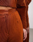 Фото #10 товара ASOS EDITION wide leg plisse pleat front trouser in rust