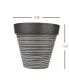 Фото #2 товара Gardener Select Wide Rim Planter Grey & White 13.78" D x 12.5" H
