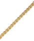 ფოტო #3 პროდუქტის Men's Link Bracelet in Gold-Plated Stainless Steel