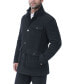 Men Calvin Wool Blend Car Coat with Removable Bib - Tall