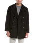 Hudson Double-Breasted Wool-Blend Peacoat Men's