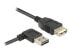 Delock 2m - USB 2.0-A - USB 2.0-A - 2 m - USB A - USB A - USB 2.0 - Male/Female - Black