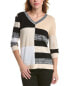 Edinburgh Knitwear Marled Colorblocked Sweater Women's