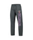 ფოტო #2 პროდუქტის Men's Charcoal/Navy Cleveland Guardians Meter T-Shirt Pants Sleep Set