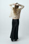 Фото #16 товара Атласная юбка с кружевом ZARA