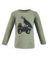 Baby Boys Long Sleeve T-Shirts, Construction Dino