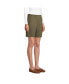 Фото #19 товара Women's Mid Rise Elastic Waist Pull On 10" Chino Bermuda Shorts