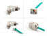 Фото #5 товара Delock Keystone Modul RJ45 Buchse zu LSA Cat.6A werkzeugfrei weiß Set 10