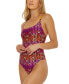 Women's Echo Chain Scoop-Neck One-Piece Swimsuit