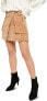 Фото #1 товара Free People 252566 Women Carson Utility Skirt Sand Size 2