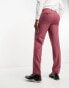 Фото #4 товара Harry Brown Wedding wool mix suit fit suit trousers in berry