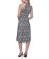 ფოტო #2 პროდუქტის Women's Printed Mock-Neck Lace Dress