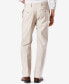 ფოტო #2 პროდუქტის Men's Big & Tall Easy Classic Pleated Fit Khaki Stretch Pants