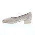 Фото #9 товара David Tate Proud Womens Beige Extra Wide Nubuck Slip On Pumps Heels Shoes 10.5