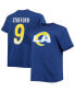 ფოტო #2 პროდუქტის Men's Matthew Stafford Royal Los Angeles Rams Big and Tall Player Name and Number T-shirt