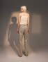 Topshop high rise straight Kort jeans in dirty bleach Ausgebleichte Waschung, W30 L30 - фото #2