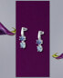 Modern earrings with cubic zirconia Colori SAVY24