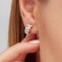 Silver single earrings Fancy Infinite White FIW13