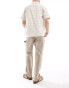 Фото #5 товара Jack & Jones wide fit linen mix carpenter trouser in beige