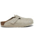 Men's Boston Soft Footbed Suede Leather Clogs from Finish Line