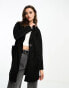 Фото #1 товара ONLY tailored coat in black